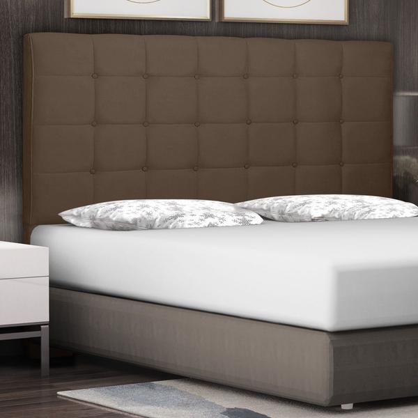 Imagem de Cabeceira Estofada Cama Box Casal Queen Size Verona 160cm Suede Caramelo - Desk Design