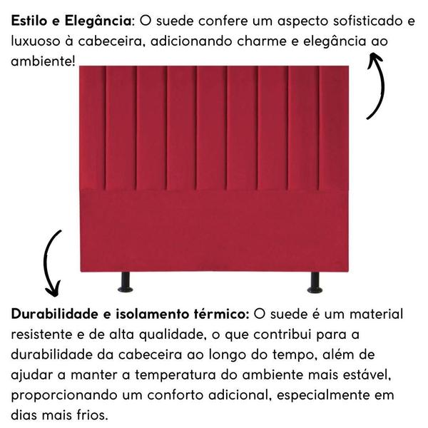 Imagem de Cabeceira Estofada Cama Box King 195 cm Karla Suede