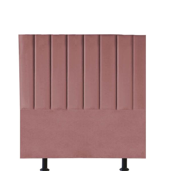 Imagem de Cabeceira Estofada Carla 90cm Solteiro Para Cama Box Quarto Suede Rose Gold - Gat Magazine