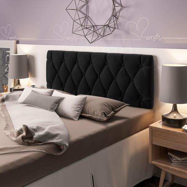 Imagem de Cabeceira Estofada de Cama Box Casal 160 cm Paris Cores - MagL