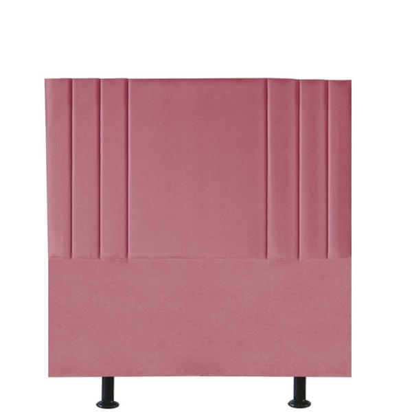 Imagem de Cabeceira Estofada Grécia 140CM Casal material sintético Rosa - D A DECOR