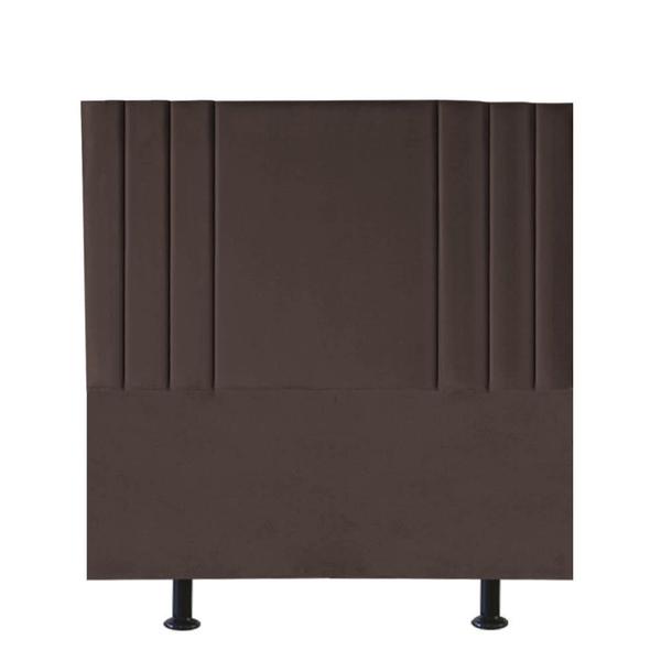 Imagem de Cabeceira Estofada Grécia 140CM Casal Suede Marrom - D A DECOR