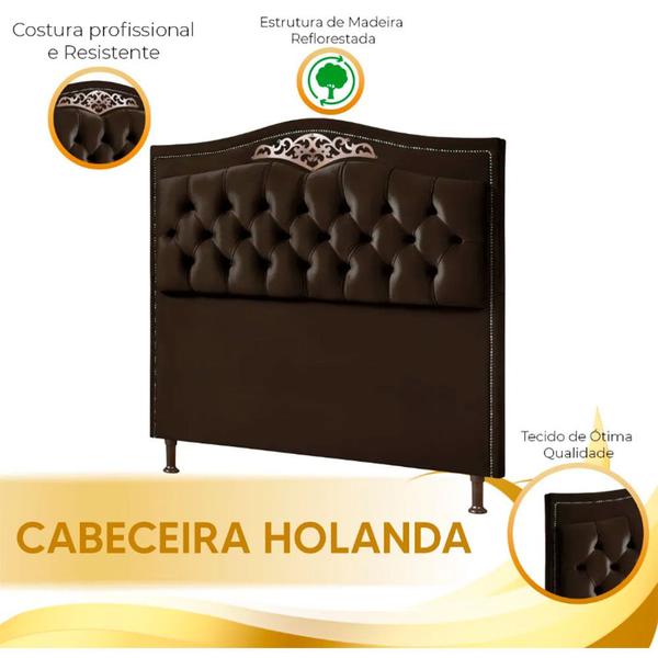 Imagem de Cabeceira Estofada Holanda 0,90 Solteiro Veludo Shop das Cabeceiras