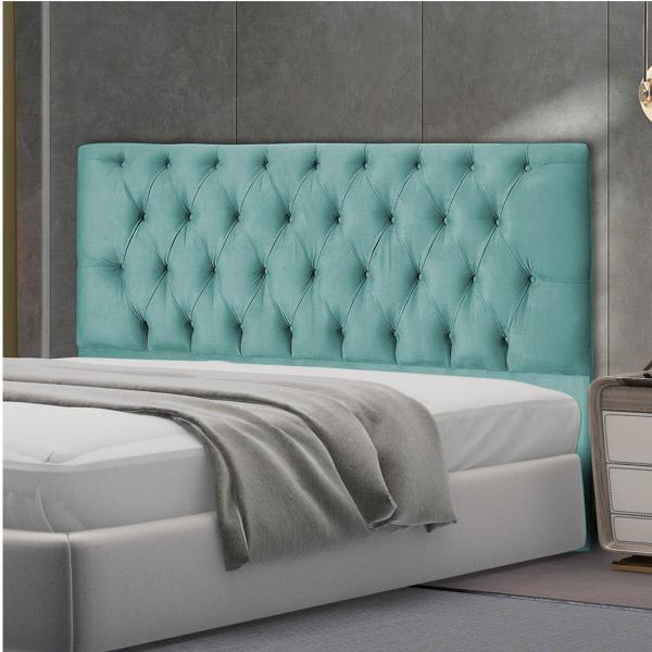 Imagem de Cabeceira Estofada Jade Suede 193 cm King Size