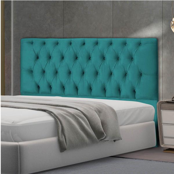 Imagem de Cabeceira Estofada Jade Suede 193 cm King Size