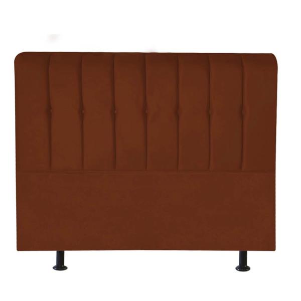 Imagem de Cabeceira Estofada Kiara 140cm Casal Box Quarto Suede Terracota Telha - Gat Magazine