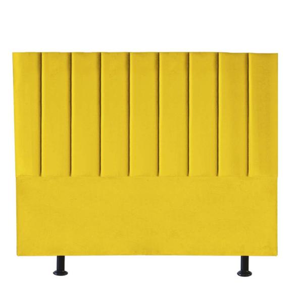 Imagem de Cabeceira Estofada Líbia 160CM Queen material sintético Amarelo - D A DECOR