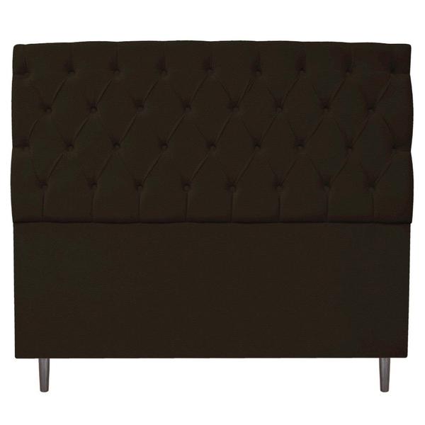 Imagem de Cabeceira Estofada Liverpool 160 cm Queen Size Corano Marrom - ADJ Decor