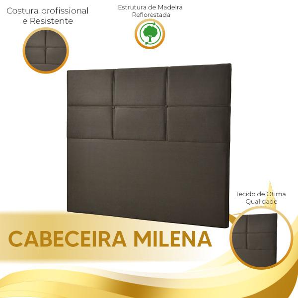 Imagem de Cabeceira Estofada Milena 1,95   Sued Castor