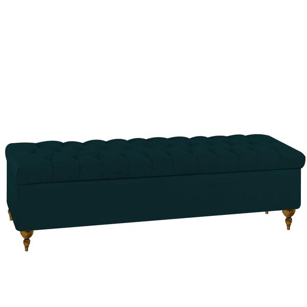 Cabeceira Estofada Para Cama Box Casal 138 Cm Luna Com Puff Baú Calçadeira Sapateira Bia - Di Menezes Decor Imagem de Cabeceira Estofada Para Cama Box Casal 138 Cm Luna Com Puff Baú Calçadeira Sapateira Bia