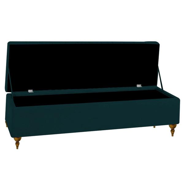 Cabeceira Estofada Para Cama Box Casal 138 Cm Luna Com Puff Baú Calçadeira Sapateira Bia - Di Menezes Decor Imagem de Cabeceira Estofada Para Cama Box Casal 138 Cm Luna Com Puff Baú Calçadeira Sapateira Bia