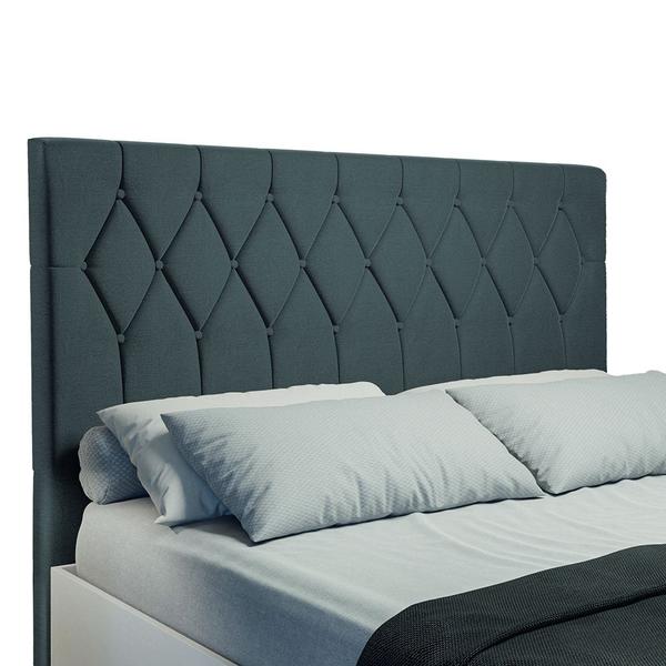 Imagem de Cabeceira Estofada Para Cama Box Casal Queen Miami de 1,60m Suede Dobuê