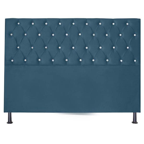 Imagem de Cabeceira Estofada Perola Suede 193 cm King Size