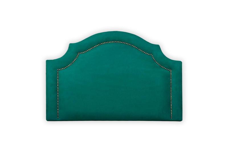 Imagem de Cabeceira Estofada Provençal Luxo Tacha Solteiro Suede Verde