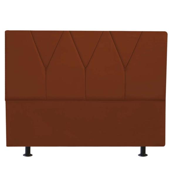 Imagem de Cabeceira Estofada Queen 160CM Jade Suede Terracota - D A DECOR