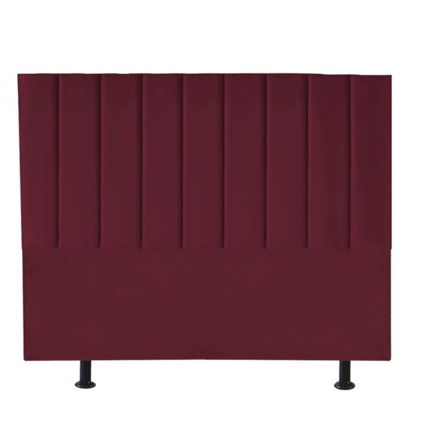 Imagem de Cabeceira Estofada Queen 160CM Sophia Suede Bordo - D A DECOR