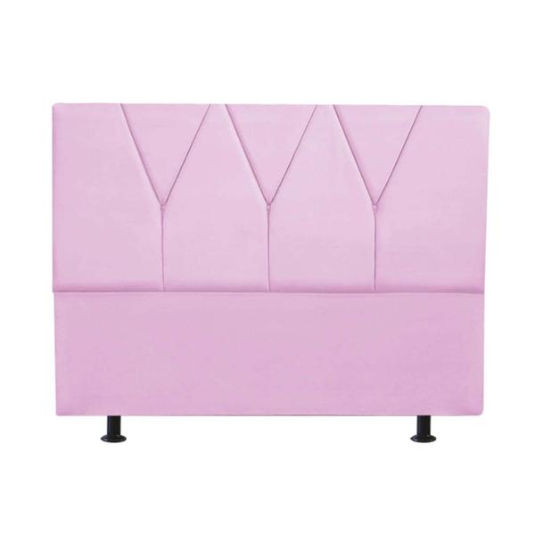 Imagem de Cabeceira Estofada Solteiro 110CM Jade Suede Rosa - D A DECOR