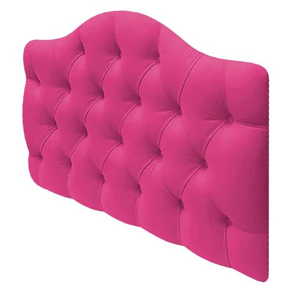 Imagem de Cabeceira Estofada Suspensa Imperatriz 140 cm Casal Suede Pink - Amarena Móveis