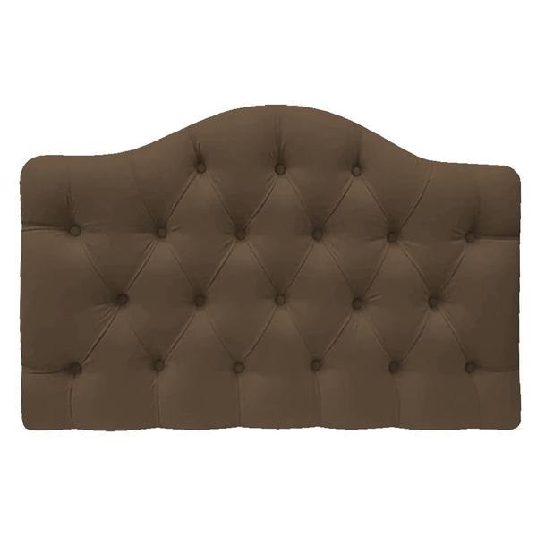 Imagem de Cabeceira Estofada Suspensa Imperatriz 160 cm Queen Size Suede Marrom - Amarena Móveis