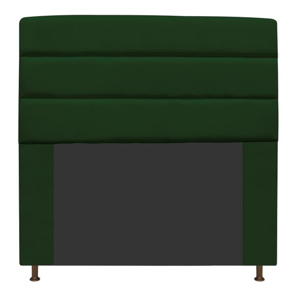 Imagem de Cabeceira Estofada Turim 195 cm King Size Suede Verde - ADJ Decor