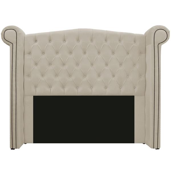 Imagem de Cabeceira Estofada Veneza 160 cm Queen Size Suede Bege - ADJ Decor