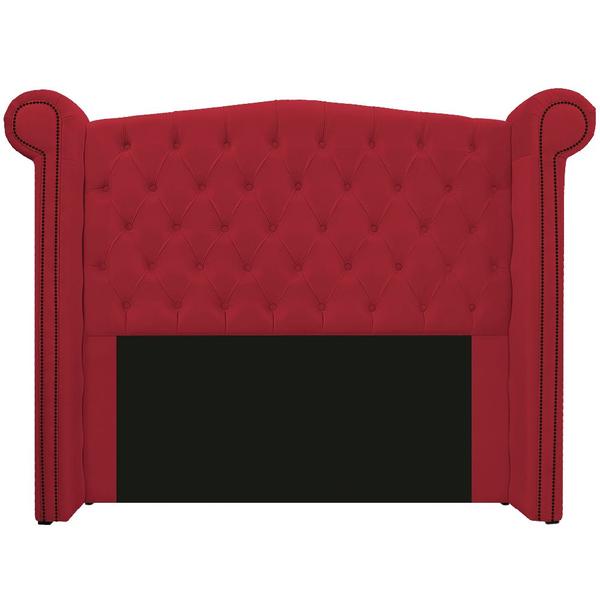 Imagem de Cabeceira Estofada Veneza 160 cm Queen Size Suede Vermelho - Amarena Móveis