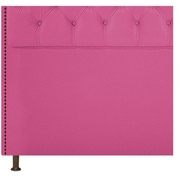 Imagem de Cabeceira Estofada Yasmim 140 cm Casal Suede Pink - Amarena Móveis