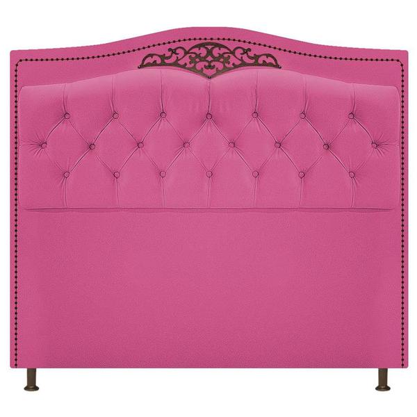 Imagem de Cabeceira Estofada Yasmim 160 cm Queen Size Suede Pink - Amarena Móveis