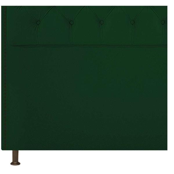 Imagem de Cabeceira Estofada Yasmim 90 cm Solteiro Suede Verde - ADJ Decor