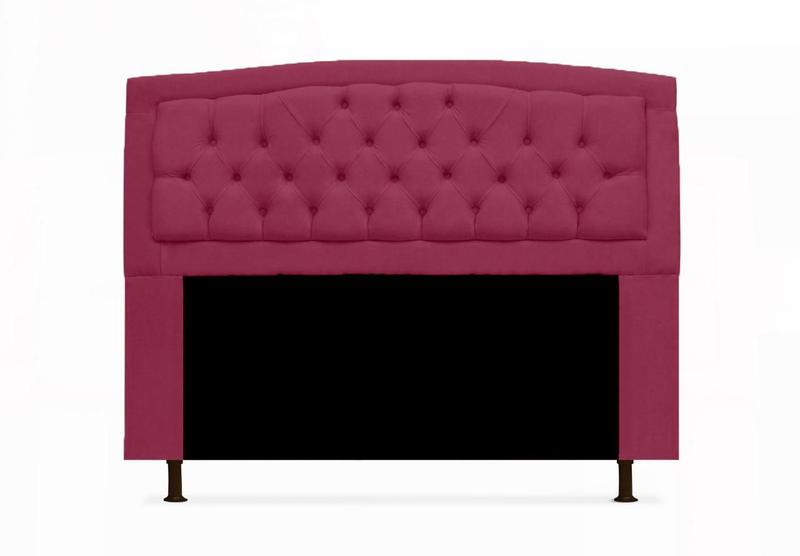 Imagem de Cabeceira Geovana e Calçadeira Veneza Baú King 195cm Suede Rosa Pink - DL Decor