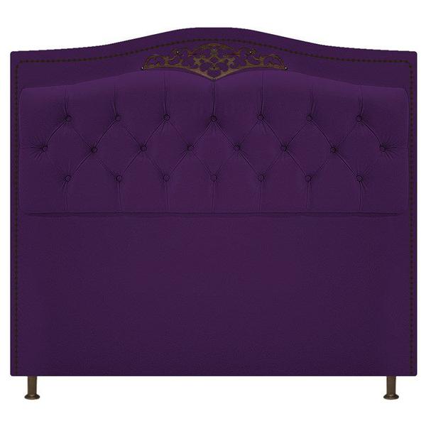 Imagem de Cabeceira Imperio 100 cm Suede Roxo