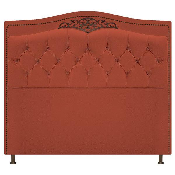 Imagem de Cabeceira Imperio 140 cm Suede Terracota