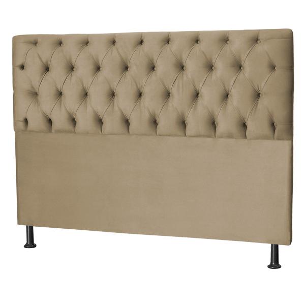 Imagem de Cabeceira Jade 100 Cm Para Cama Box Suede Bege