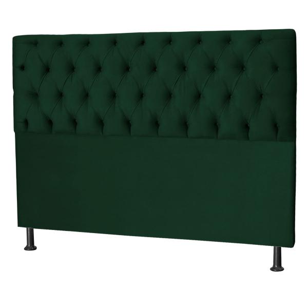 Imagem de Cabeceira Jade 100 Cm Para Cama Box Suede Verde Militar