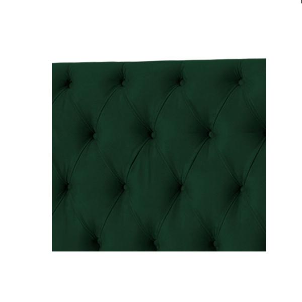 Imagem de Cabeceira Jade 100 Cm Para Cama Box Suede Verde Militar