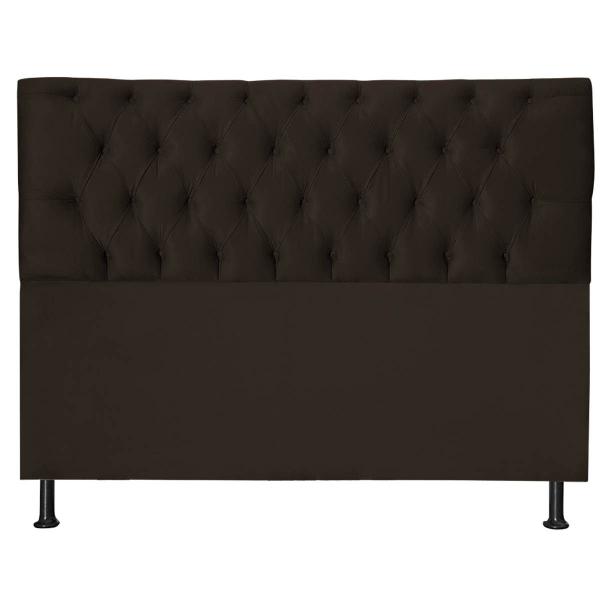 Imagem de Cabeceira Jade 100Cm P/ Cama Box Solteiro Suede Marrom Claro