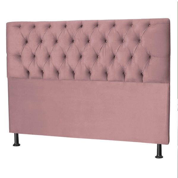 Imagem de Cabeceira Jade 100Cm Para Cama Box Solteiro Suede Rosa