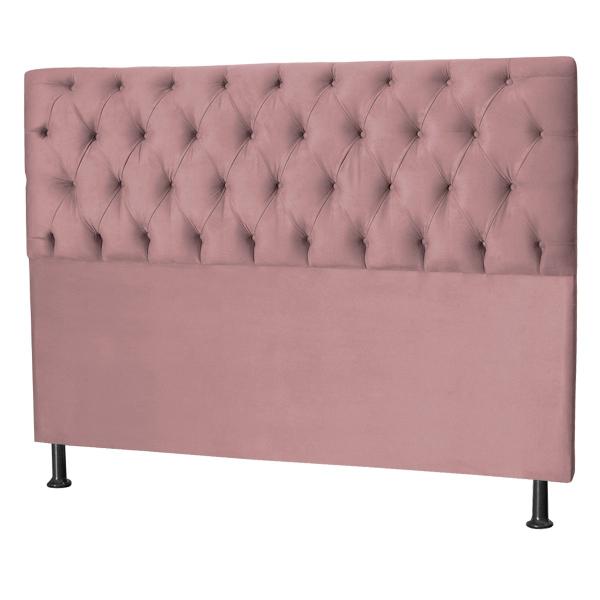 Imagem de Cabeceira Jade 140 Cm Para Cama Box Suede Rosa