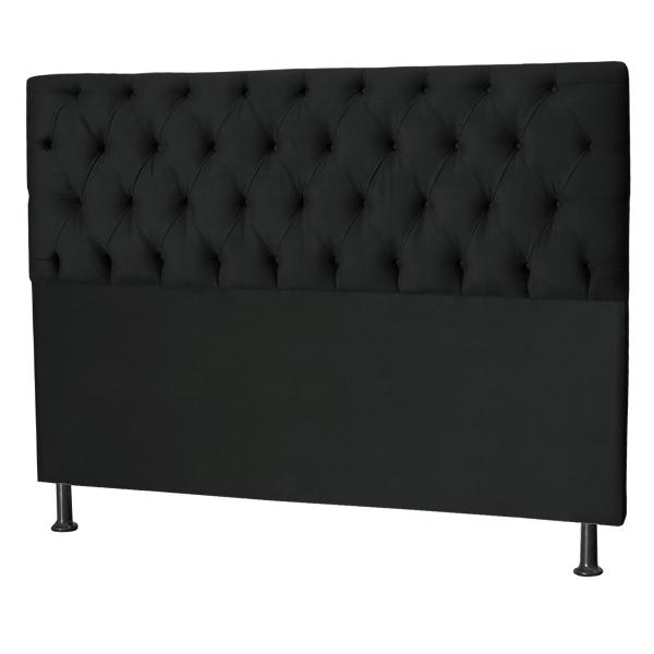 Imagem de Cabeceira Jade 160 Cm Para Cama Box Suede Preto