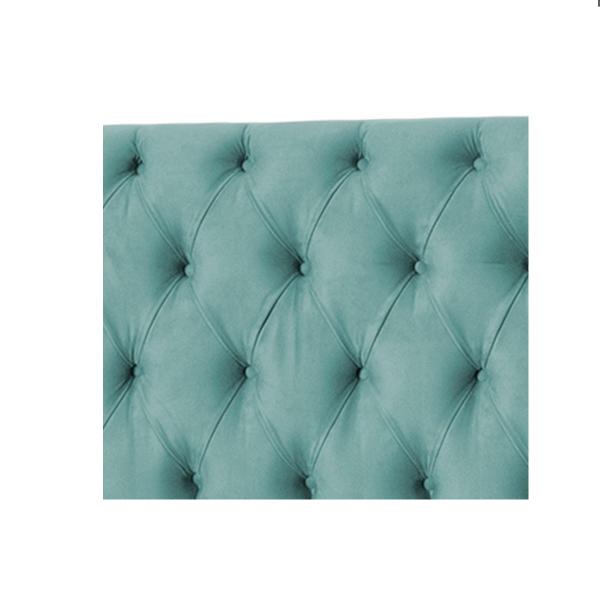 Imagem de Cabeceira Jade 195 Cm Para Cama Box Suede Azul Tiffany