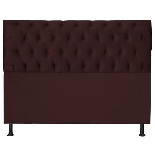 Imagem de Cabeceira Jade 195 Cm Para Cama Box Suede Bordo