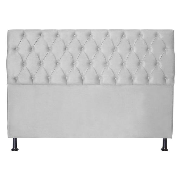 Imagem de Cabeceira Jade 195Cm Para Cama Box King Suede Branco