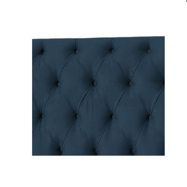 Imagem de Cabeceira Jade 90 Cm Para Cama Box Suede Azul Marinho