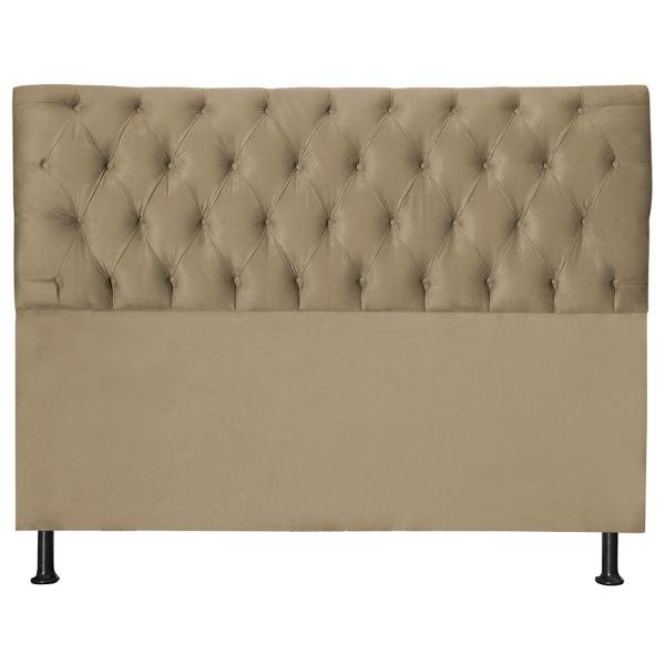 Imagem de Cabeceira Jade 90 Cm Para Cama Box Suede Bege