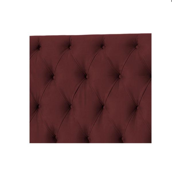 Imagem de Cabeceira Jade 90 Cm Para Cama Box Suede Vermelho Marsala