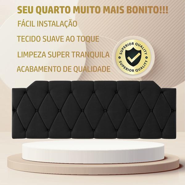 Imagem de Cabeceira Kelly de Cama Box Queen 1,60