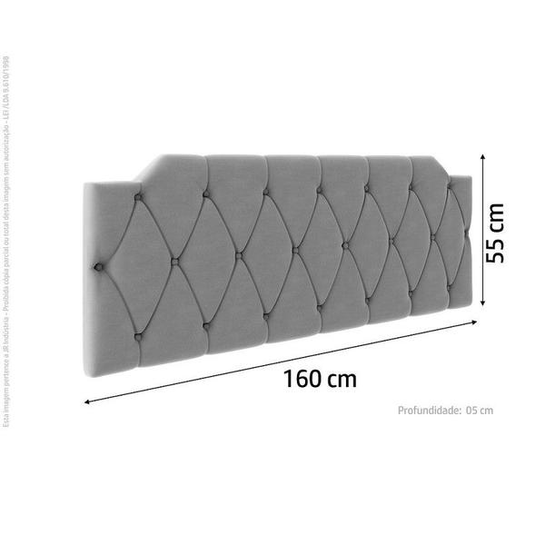 Imagem de Cabeceira Kelly Modular Estofada Para Cama Box Queen 1,60 Varias Cores - Lojas Tcaz  Bege