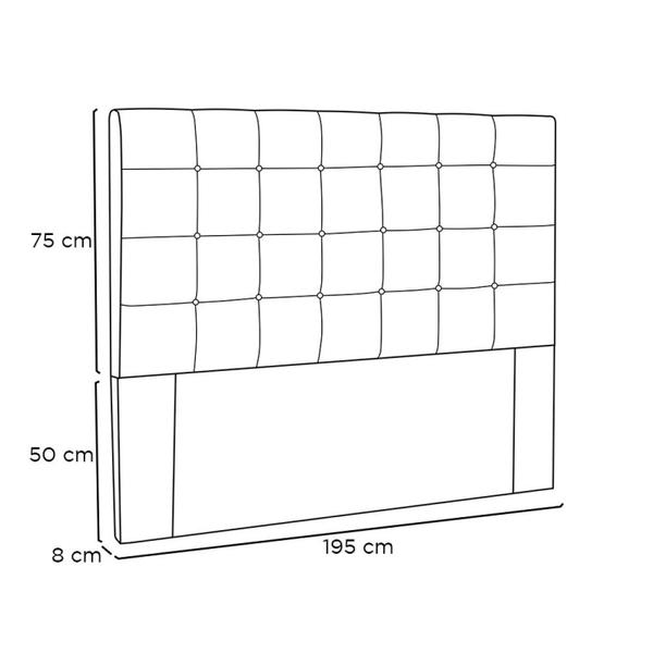 Imagem de Cabeceira King 195cm Verona Spezzia