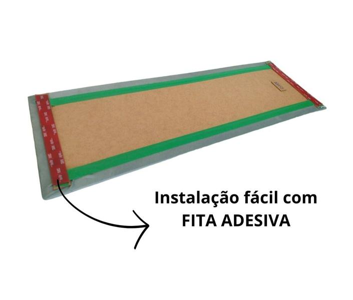 Imagem de Cabeceira King 195cm x 60cm Estofada Placas de Colar na Parede Modelo Retangular-VáriasCores