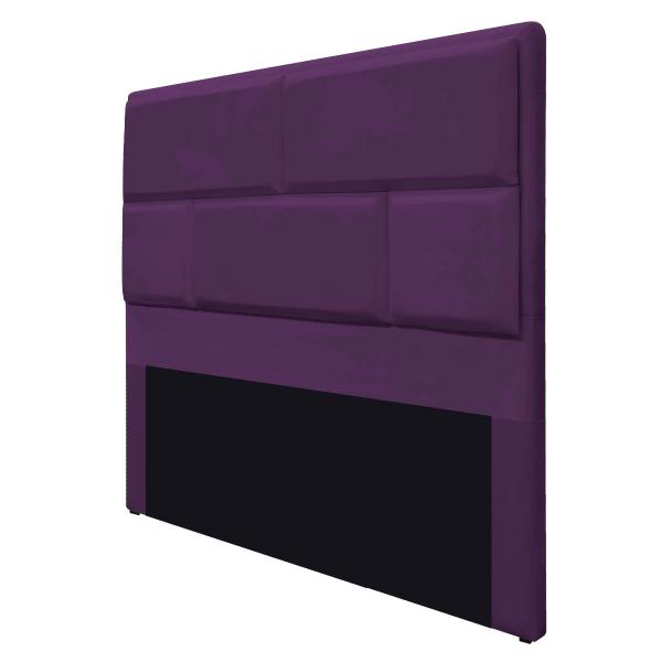 Imagem de Cabeceira King Brick P02 195 cm para cama Box Suede - Doce Sonho Móveis